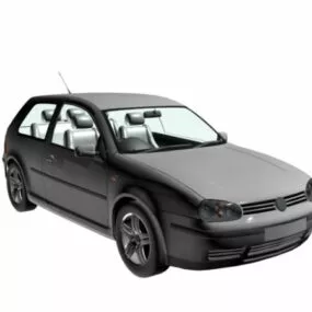 Vw Golf 3-door Compact Car 3d model