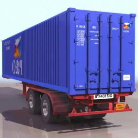 Van Semi-trailer 3d model