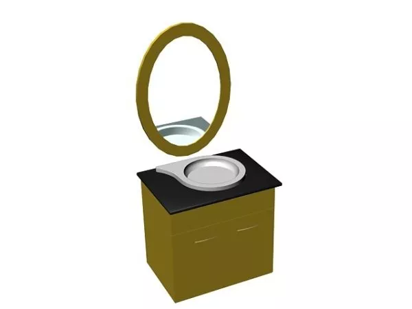 Vanity Top And Cabinet 3d model Vanity Top And Cabinet 3d model