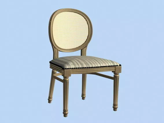 Victorian Dining Chair 3d model Victorian Dining Chair 3d model