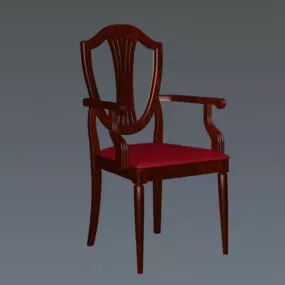 Victorian Style Accent Chair 3d model