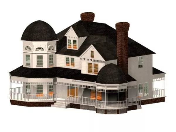 Victorian Style Residence 3d model Victorian Style Residence 3d model