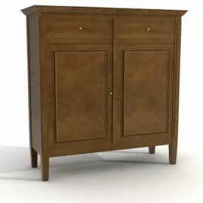 Victorian Style Side Cabinet Furniture 3d model
