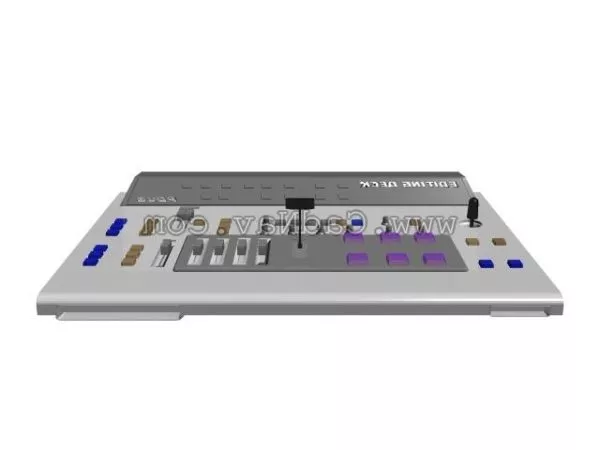 Video Mix Editing Deck Device 3d model Video Mix Editing Deck Device 3d model