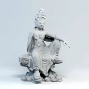 Vietnam Female Buddha 3d model
