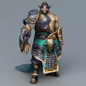 Viking Warrior Rigged 3d model