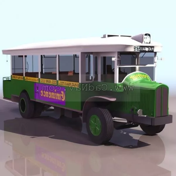 Indian Village Bus 3d model Indian Village Bus 3d model