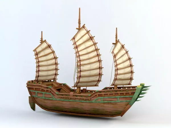 Vintage Sailing Ship 3d model Vintage Sailing Ship 3d model
