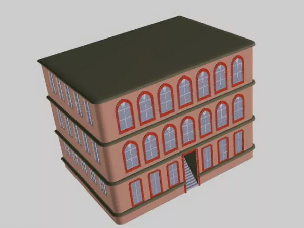 Vintage Apartment Exterior 3d model Vintage Apartment Exterior 3d model