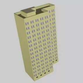 Vintage Office Building 3d model