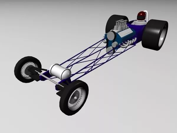 Vintage Racing Car 3d model Vintage Racing Car 3d model