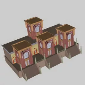 Vintage Townhouse 3d model