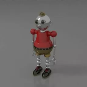Vintage Toy Robot 3d model
