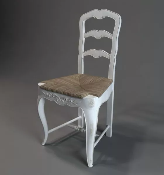 Vintage Vanity Chair 3d model Vintage Vanity Chair 3d model