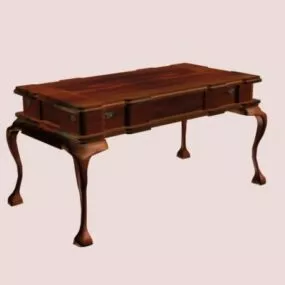 Vintage Writing Desk 3d model