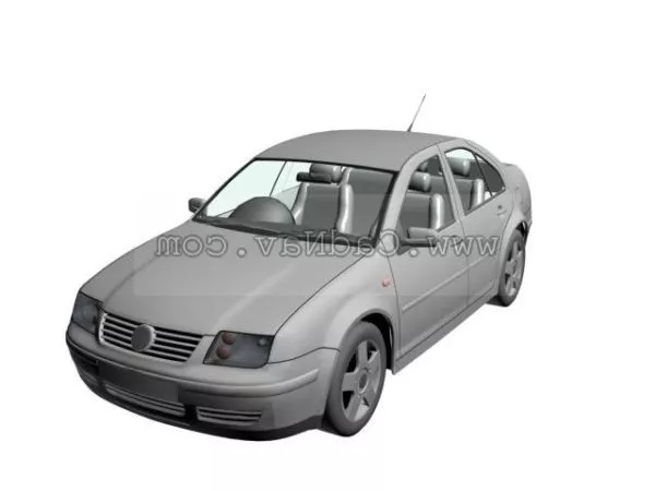 Lime Volkswagen Beetle Car 3d model