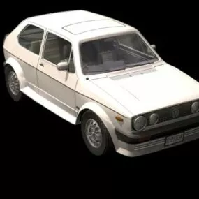 Volkswagen Golf Gti Mk1 Family Car 3d model
