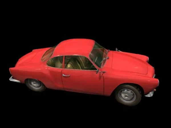 Volkswagen Karmann Ghia 2-door Coupe 3d model Volkswagen Karmann Ghia 2-door Coupe 3d model