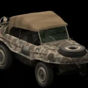 Volkswagen Schwimmwagen Amphibious Car 3d model