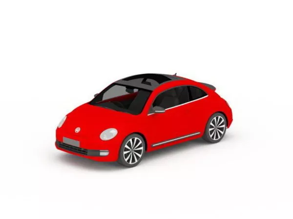 Volkswagen Beetle Red 3d model Volkswagen Beetle Red 3d model