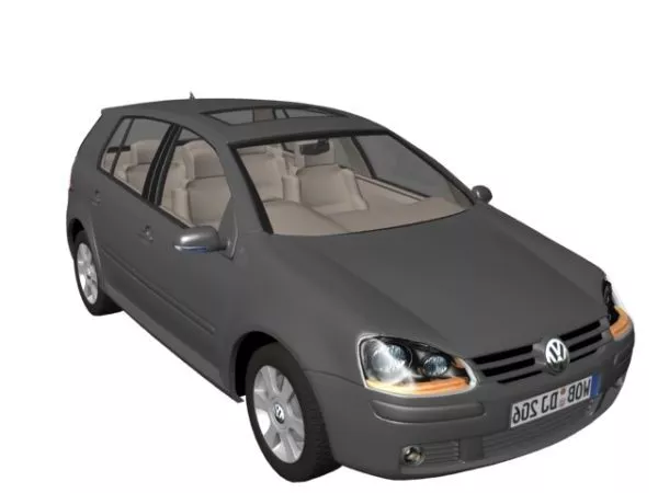 Volkswagen Beetle Lowpoly 3d model