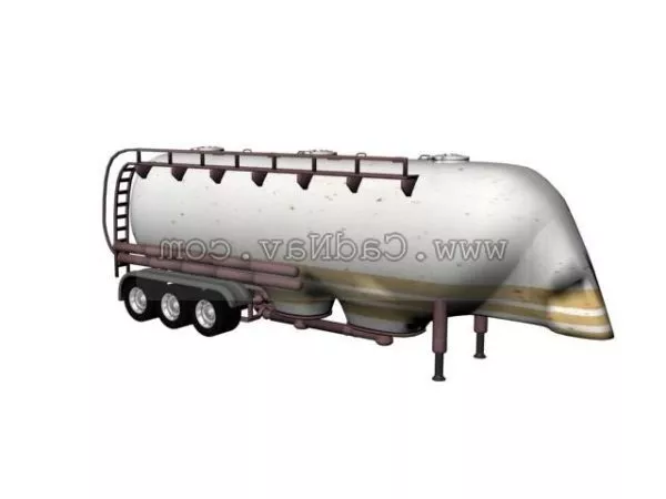Mobile Diesel Trailer 3d model