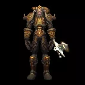 Male Night Elf Warrior Character 3d model