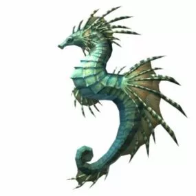 Animal Seahorse Mount 3d model