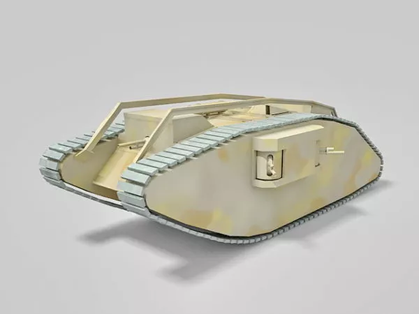 Ww1 Female Tank 3d model Ww1 Female Tank 3d model