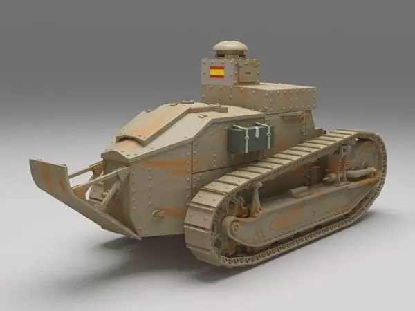 Ww1 Renault Ft Tank 3d model Ww1 Renault Ft Tank 3d model