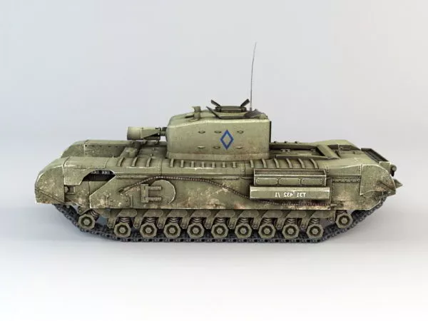 Ww2 Churchill Tank 3d model Ww2 Churchill Tank 3d model