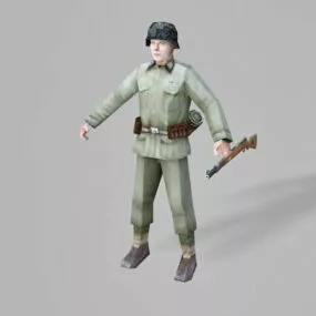 Ww2 German Soldier 3d model