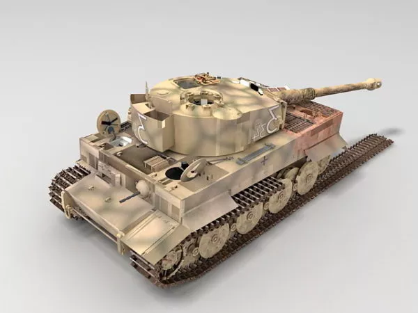Polygon Tiger 3d model