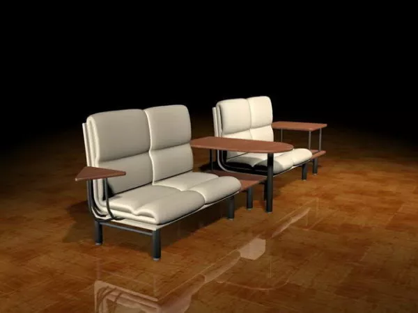 Waiting Chairs For Salon 3d model Waiting Chairs For Salon 3d model