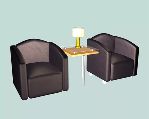 Waiting Room Sofa Chairs 3d model Waiting Room Sofa Chairs 3d model
