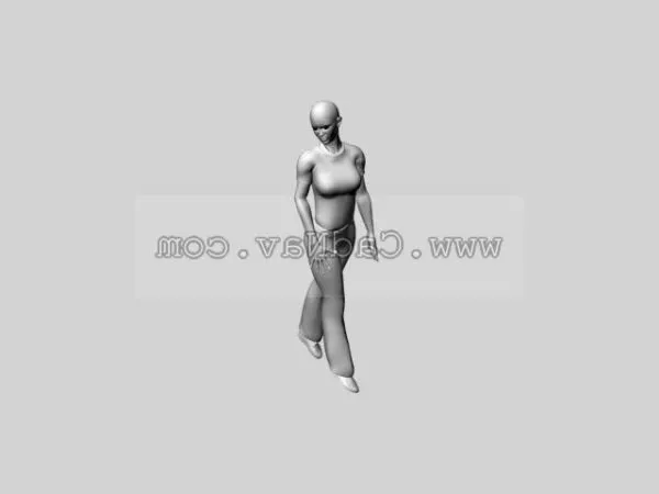 Character Walkman-girl 3d model Character Walkman-girl 3d model