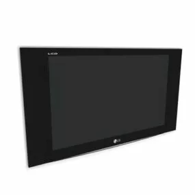 Wall Mount Plasma Tv 3d model