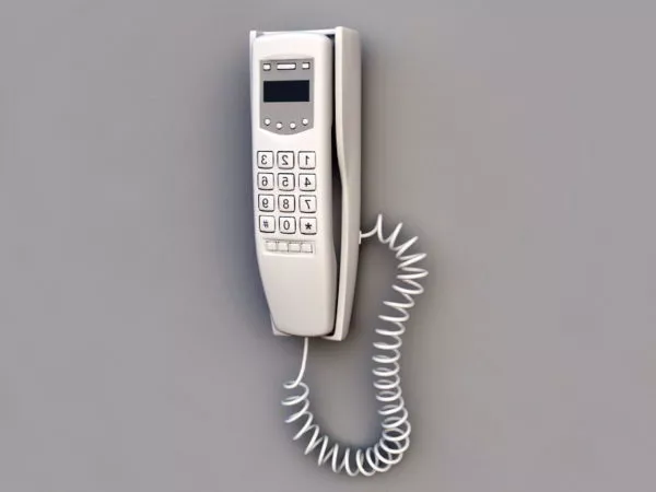 Wall Telephone 3d model Wall Telephone 3d model