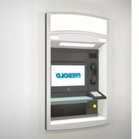 Wall Mounted Atm Kiosk 3d model