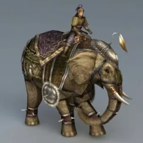 War Elephant 3d model