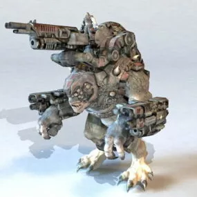 War Machine Cyborg Monster 3d model