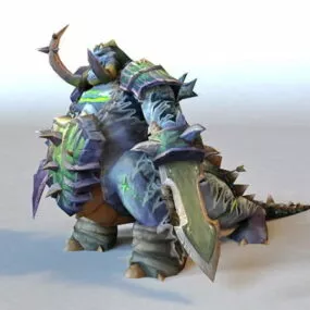 Warcraft Pit Lord Animated & Rigged 3d model