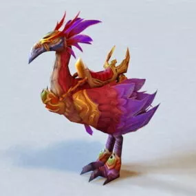 Warcraft Red Hawkstrider 3d model