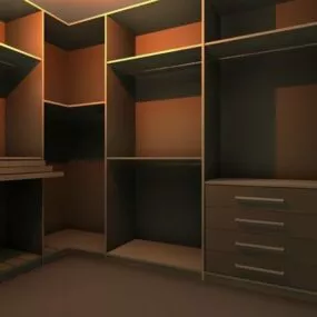 Wardrobe Wall Unit 3d model