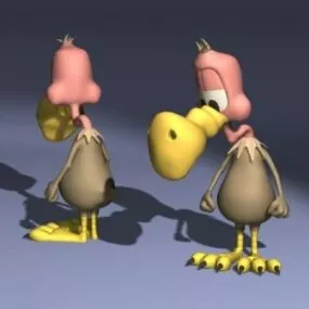 Character Warped Vulture 3d model