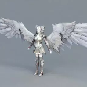 Warrior Angel Girl 3d model