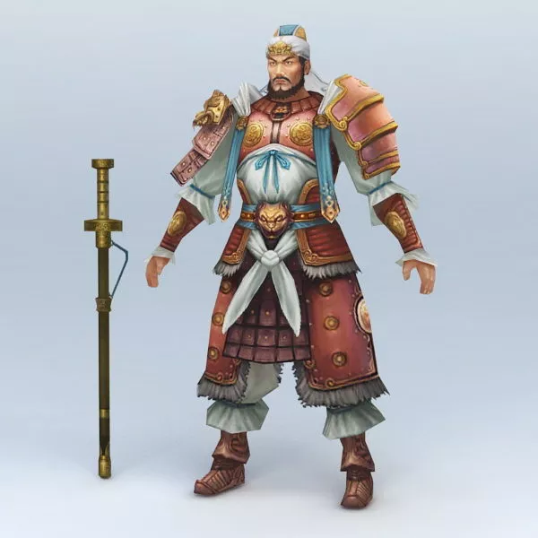 Warrior With Sword 3d model Warrior With Sword 3d model