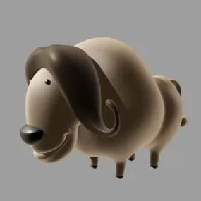 Water Buffalo Cartoon 3d model