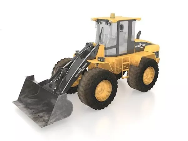 Yellow Bulldozer 3d model