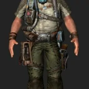 Whit Oliver – Bulletstorm Character 3d model